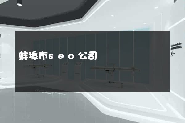 蚌埠市seo公司