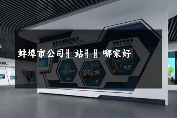 蚌埠市公司網站設計哪家好