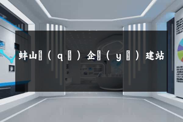 蚌山區(qū)企業(yè)建站