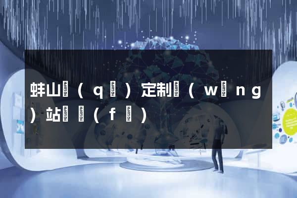 蚌山區(qū)定制網(wǎng)站開發(fā)