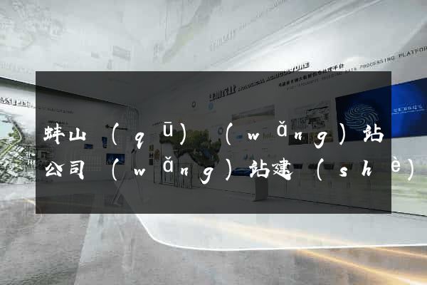 蚌山區(qū)網(wǎng)站公司網(wǎng)站建設(shè)