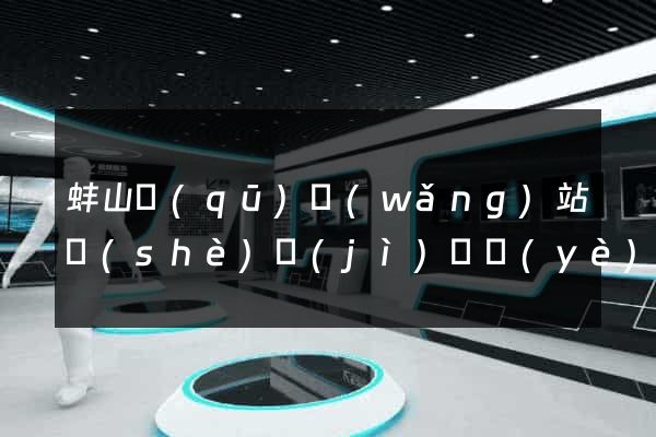 蚌山區(qū)網(wǎng)站設(shè)計(jì)專業(yè)的公司