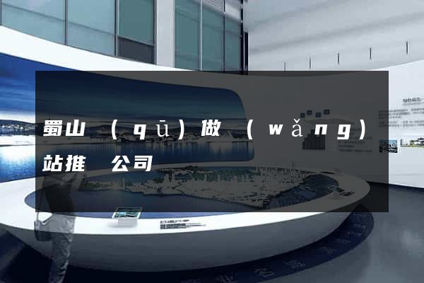 蜀山區(qū)做網(wǎng)站推廣公司