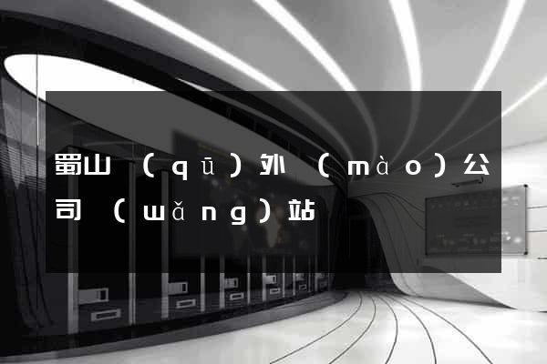 蜀山區(qū)外貿(mào)公司網(wǎng)站