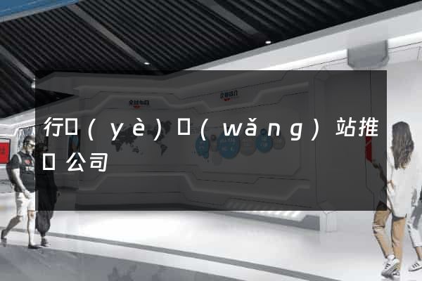 行業(yè)網(wǎng)站推廣公司