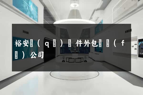 裕安區(qū)軟件外包開發(fā)公司