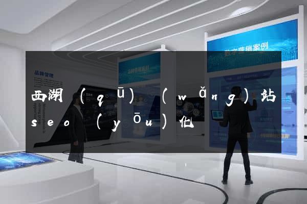 西湖區(qū)網(wǎng)站seo優(yōu)化