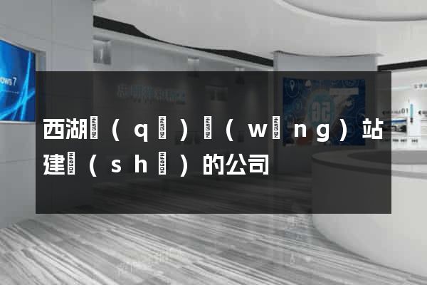 西湖區(qū)網(wǎng)站建設(shè)的公司