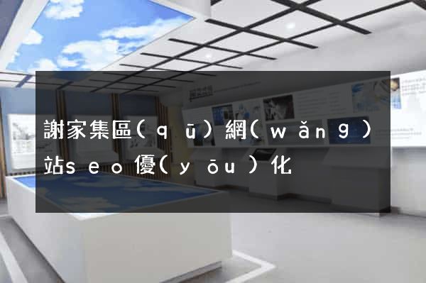 謝家集區(qū)網(wǎng)站seo優(yōu)化
