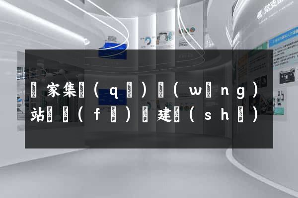 謝家集區(qū)網(wǎng)站開發(fā)與建設(shè)