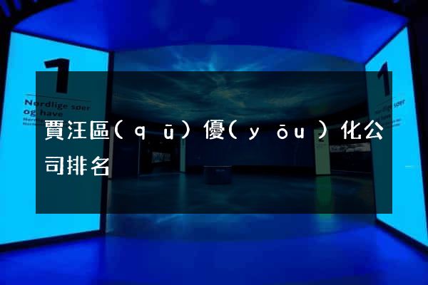 賈汪區(qū)優(yōu)化公司排名