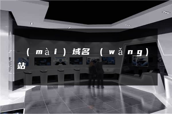 賣(mài)域名網(wǎng)站