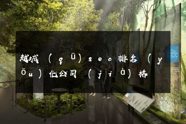 越城區(qū)seo排名優(yōu)化公司價(jià)格
