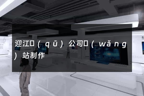 迎江區(qū)公司網(wǎng)站制作