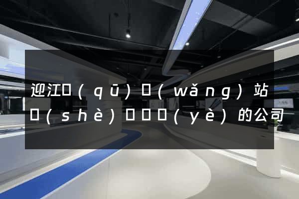 迎江區(qū)網(wǎng)站設(shè)計專業(yè)的公司