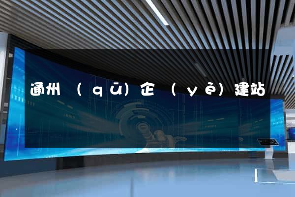 通州區(qū)企業(yè)建站