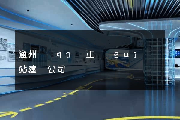 通州區(qū)正規(guī)網站建設公司
