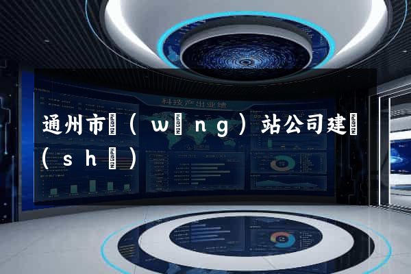 通州市網(wǎng)站公司建設(shè)