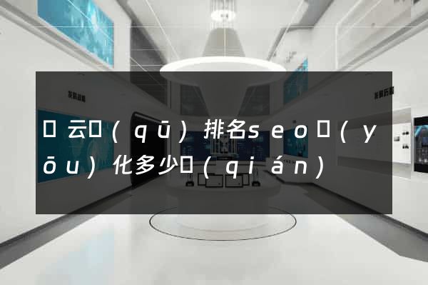 連云區(qū)排名seo優(yōu)化多少錢(qián)