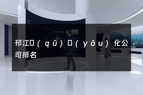 邗江區(qū)優(yōu)化公司排名