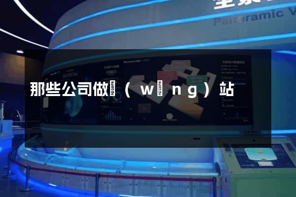 那些公司做網(wǎng)站