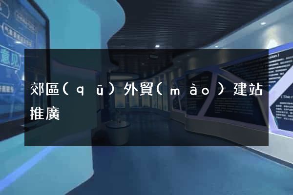 郊區(qū)外貿(mào)建站推廣
