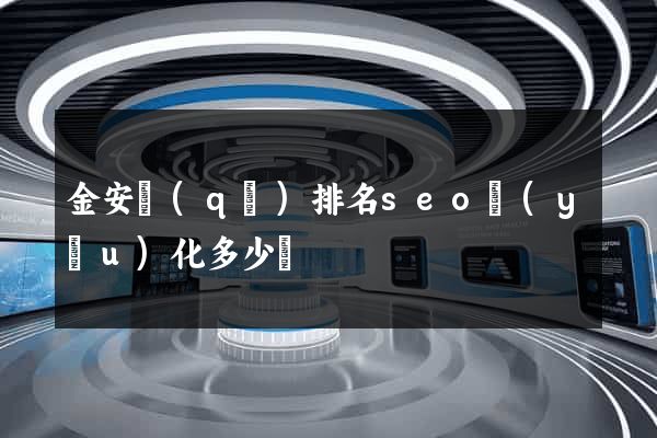 金安區(qū)排名seo優(yōu)化多少錢