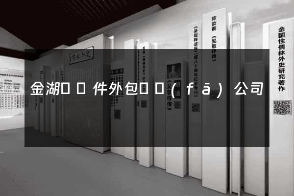 金湖縣軟件外包開發(fā)公司