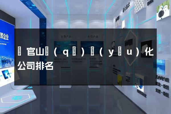 銅官山區(qū)優(yōu)化公司排名