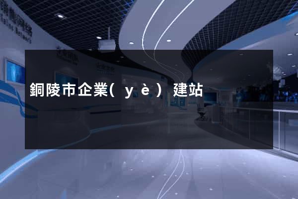 銅陵市企業(yè)建站