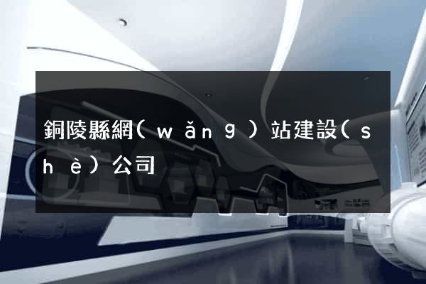 銅陵縣網(wǎng)站建設(shè)公司