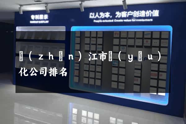 鎮(zhèn)江市優(yōu)化公司排名