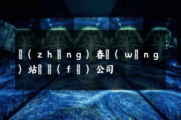 長(zhǎng)春網(wǎng)站開發(fā)公司