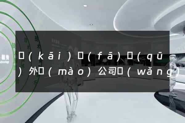 開(kāi)發(fā)區(qū)外貿(mào)公司網(wǎng)站