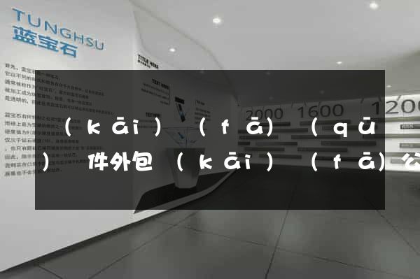 開(kāi)發(fā)區(qū)軟件外包開(kāi)發(fā)公司