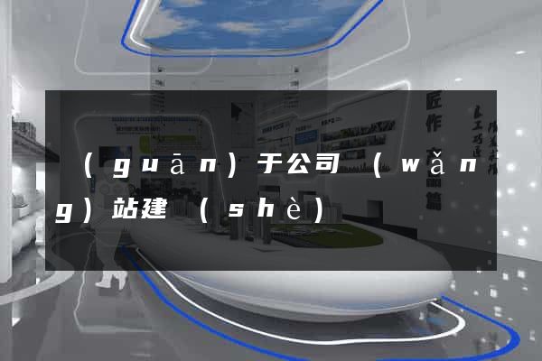 關(guān)于公司網(wǎng)站建設(shè)