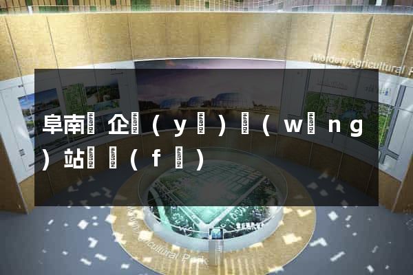 阜南縣企業(yè)網(wǎng)站開發(fā)