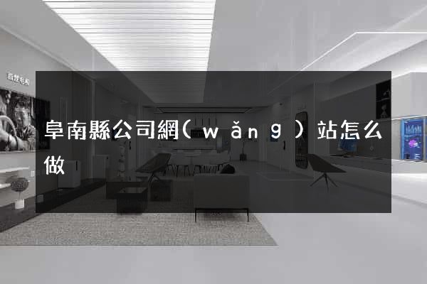 阜南縣公司網(wǎng)站怎么做