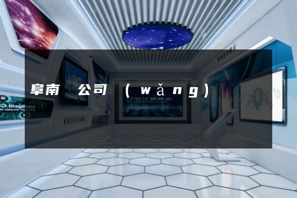 阜南縣公司網(wǎng)頁設計