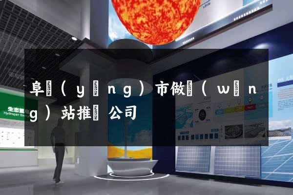 阜陽(yáng)市做網(wǎng)站推廣公司