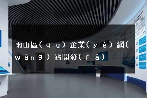 雨山區(qū)企業(yè)網(wǎng)站開發(fā)
