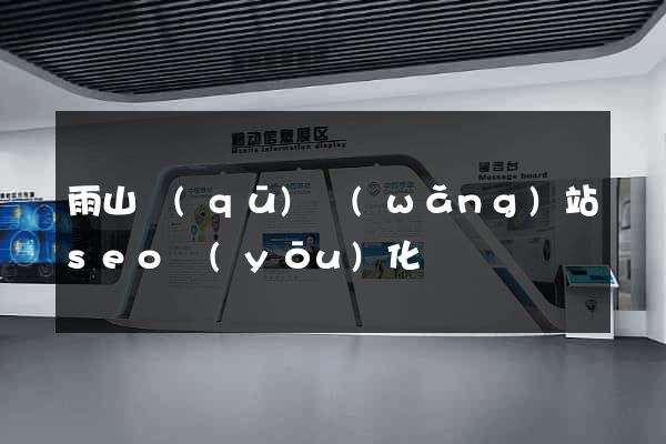 雨山區(qū)網(wǎng)站seo優(yōu)化