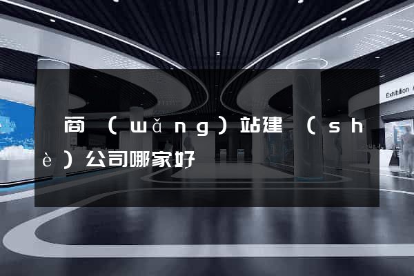 電商網(wǎng)站建設(shè)公司哪家好