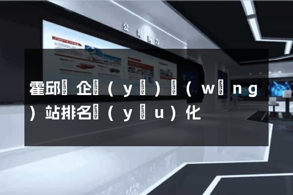霍邱縣企業(yè)網(wǎng)站排名優(yōu)化