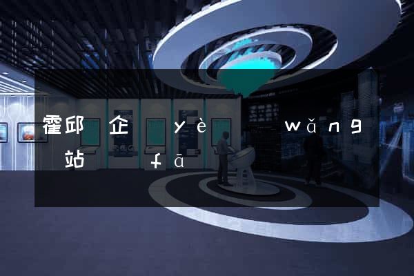 霍邱縣企業(yè)網(wǎng)站開發(fā)