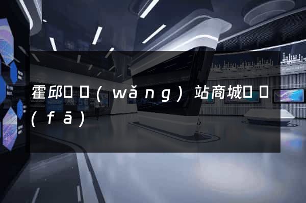 霍邱縣網(wǎng)站商城開發(fā)