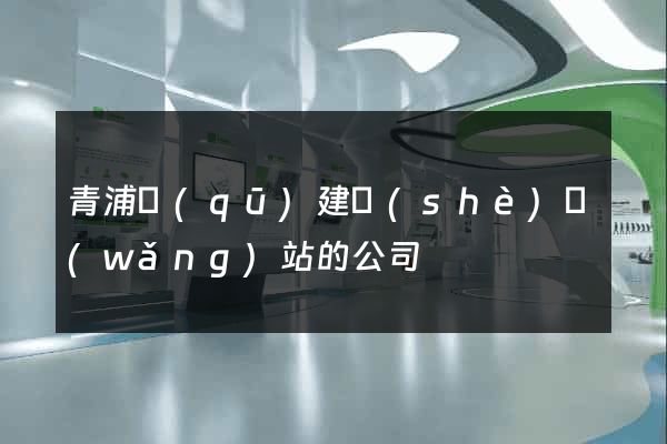 青浦區(qū)建設(shè)網(wǎng)站的公司