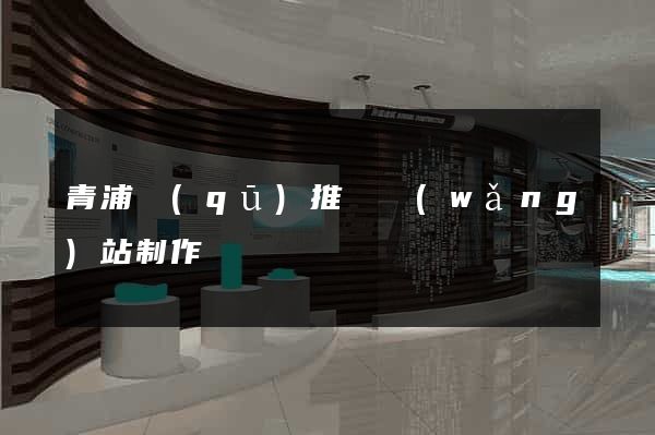 青浦區(qū)推廣網(wǎng)站制作
