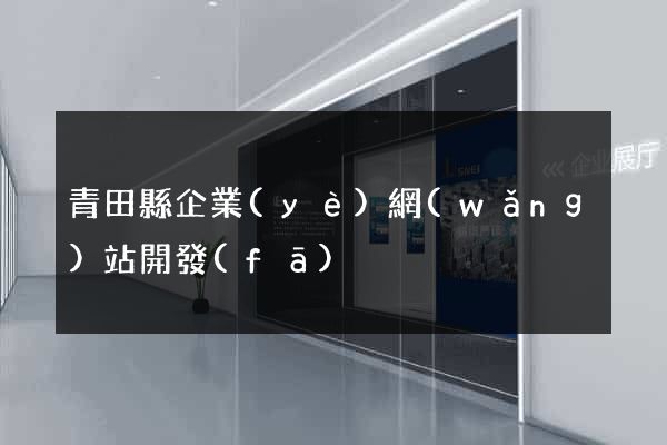 青田縣企業(yè)網(wǎng)站開發(fā)