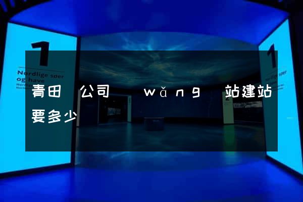 青田縣公司網(wǎng)站建站要多少錢